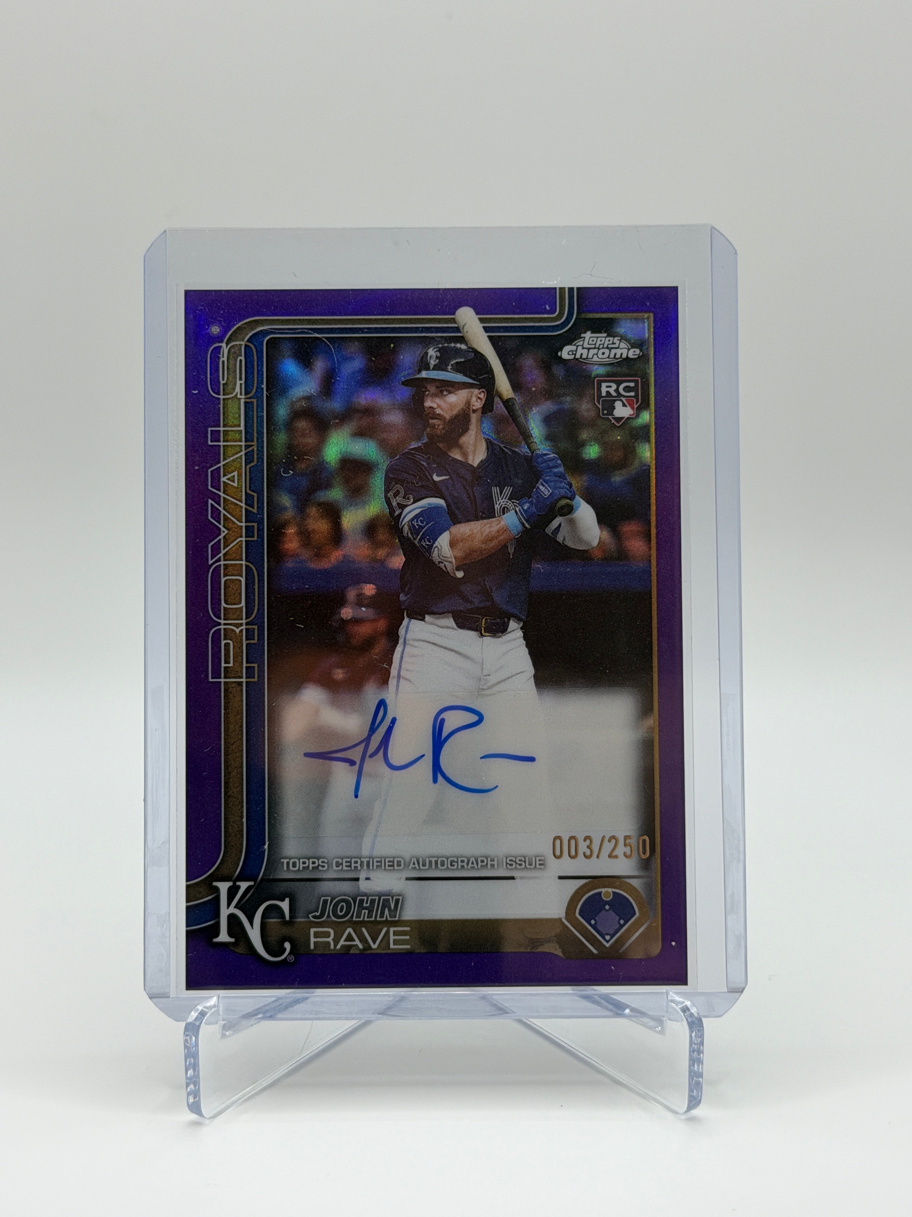 John Rave RC Auto /250 AC-JR Topps Chrome 2025
