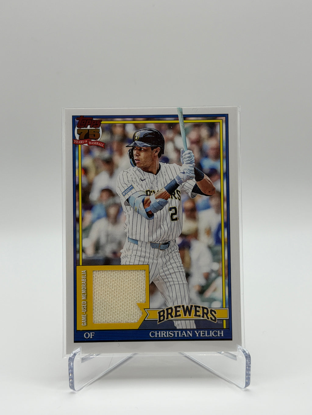Christian Yelich Topps Series 1 1991 Game Used Patch 91R-CYE 2026