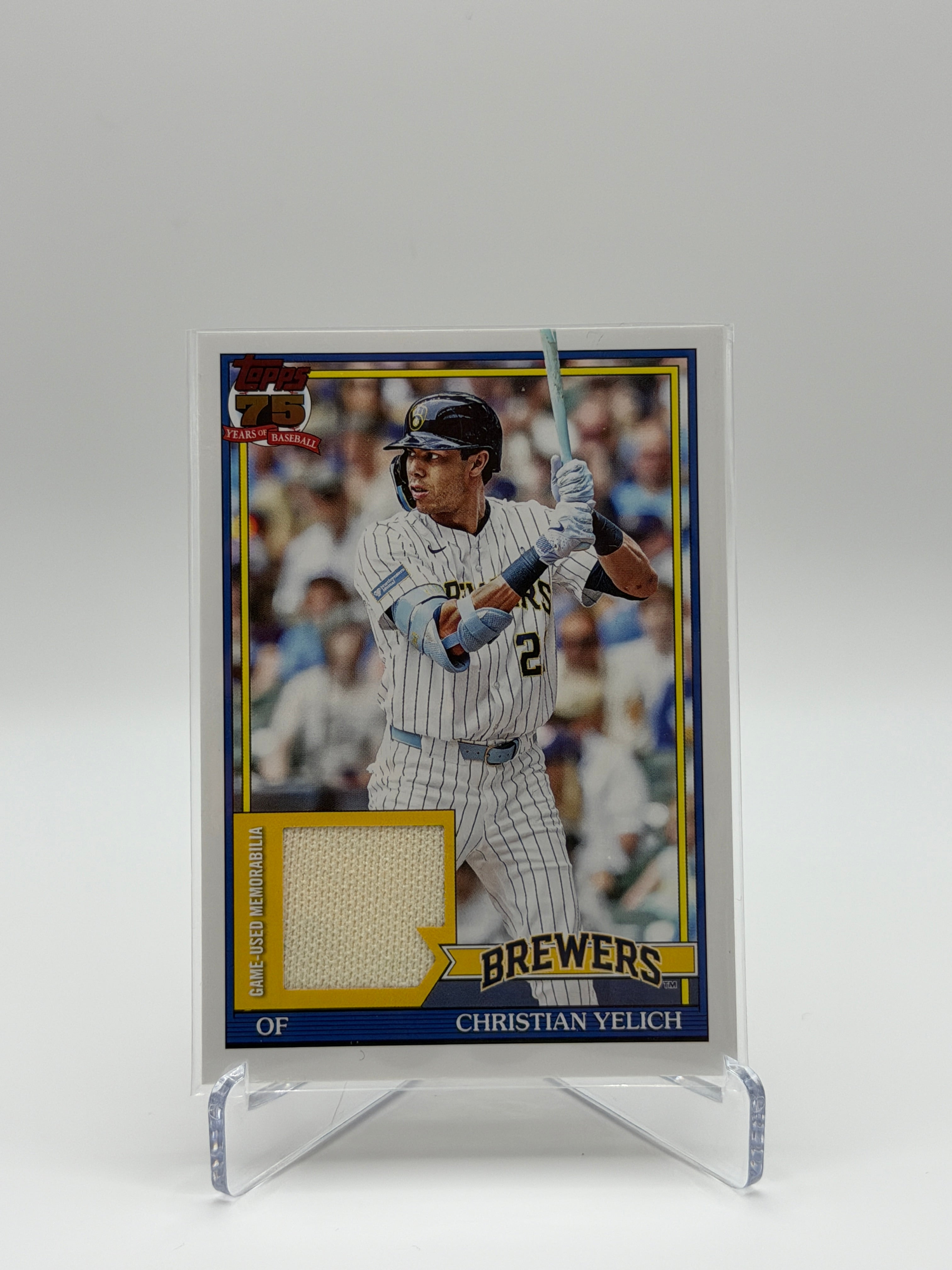 Christian Yelich Topps Series 1 1991 Game Used Patch 91R-CYE 2026