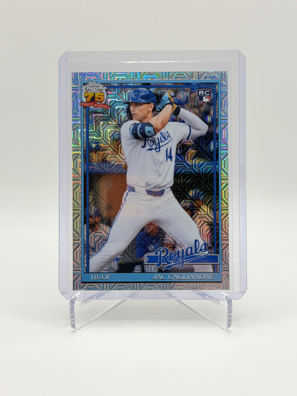 Jac Caglianone RC 1991 Mojo Refractor Topps Chrome 75th anniversary 2026