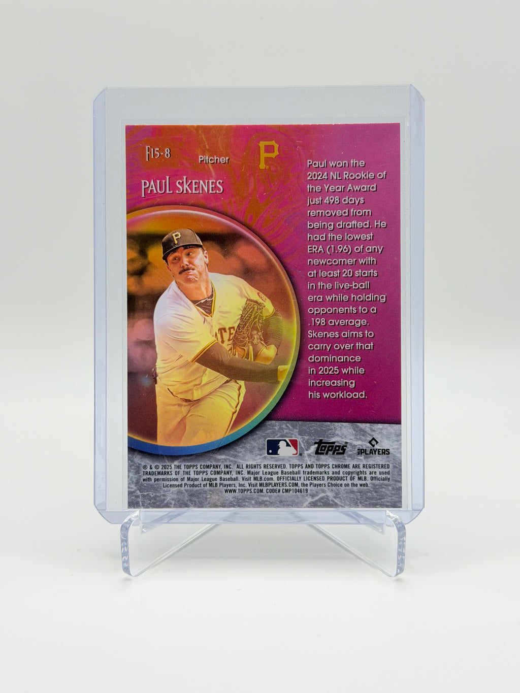Paul Skenes Fortune 15 #F15-8 Topps Chrome 2025