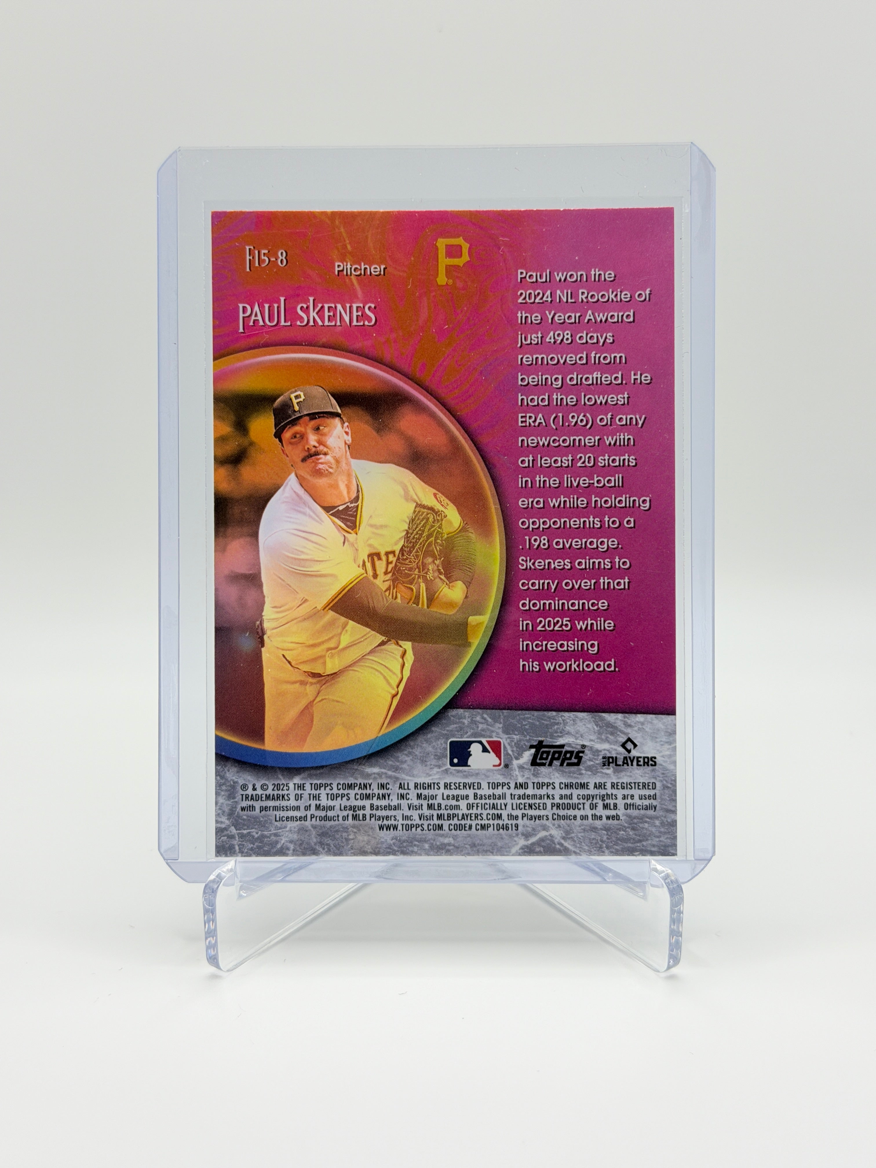 Paul Skenes Fortune 15 #F15-8 Topps Chrome 2025