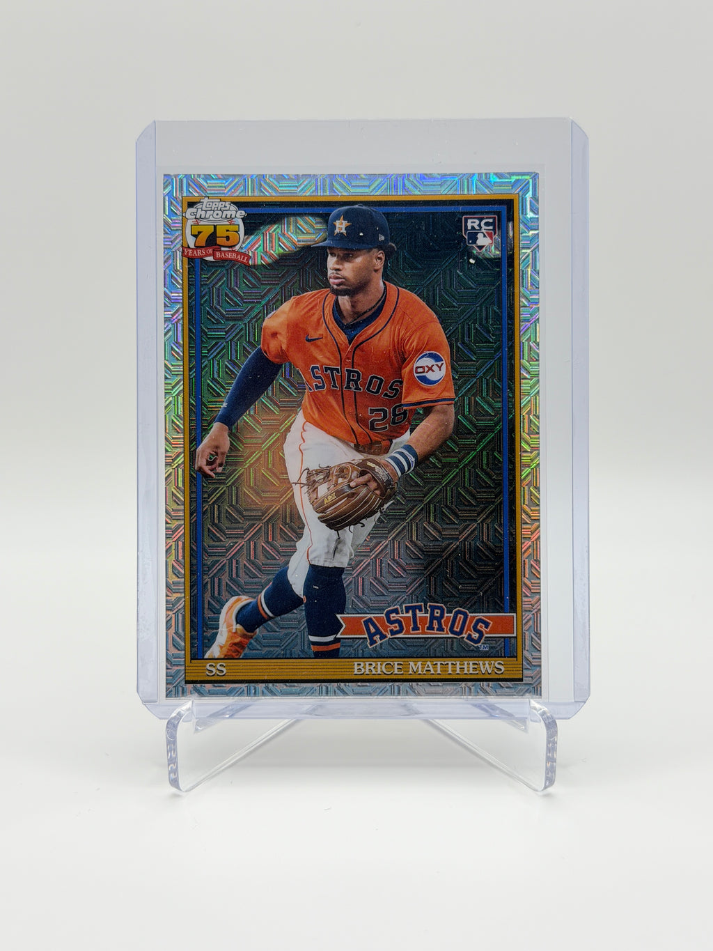 Brice Matthews RC Mojo Refractor Topps Chrome 75th anniversary #91C-70 2026