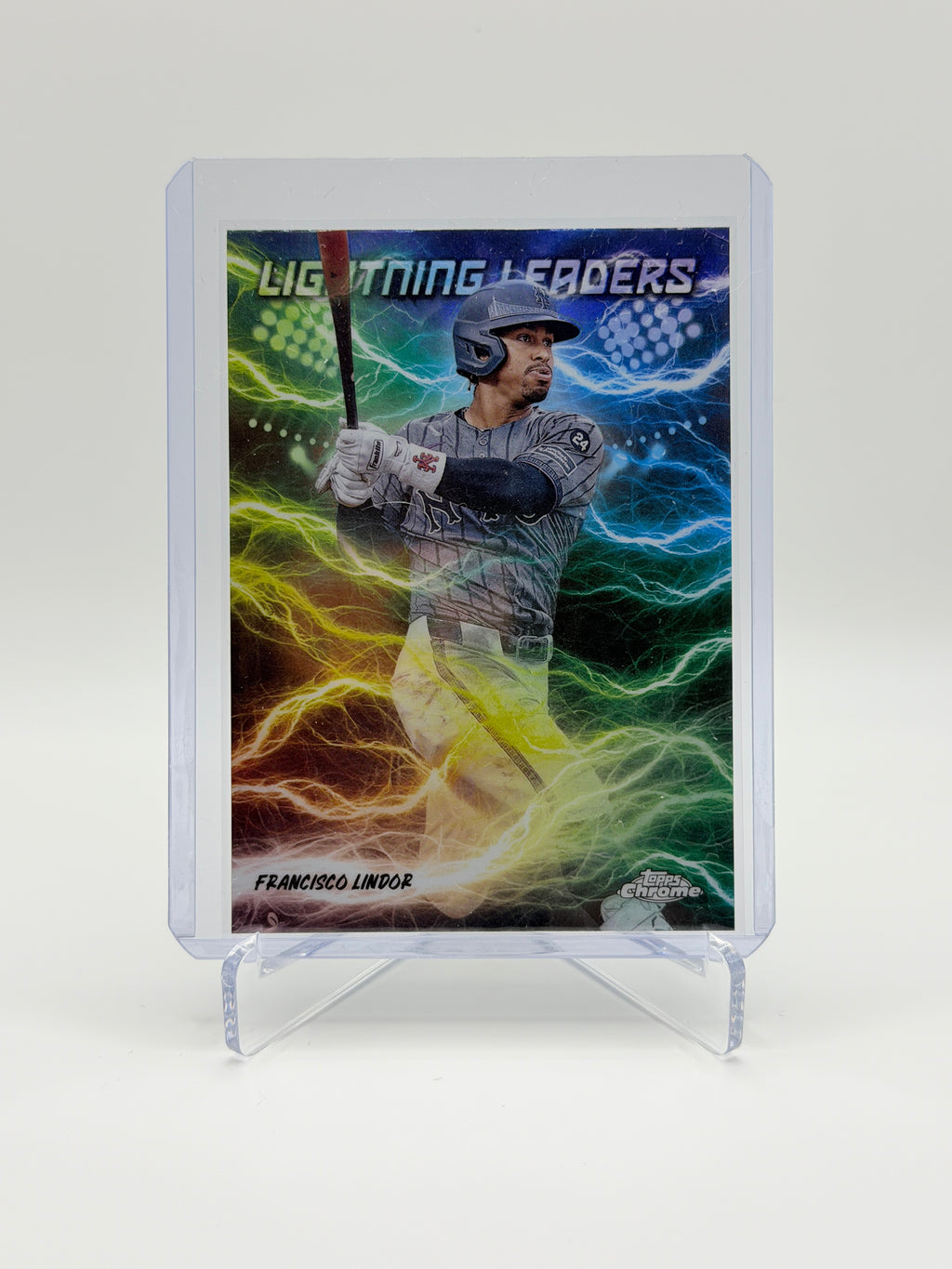 Francisco Lindor Lightning Leaders #LL-7 Topps Chrome 2025