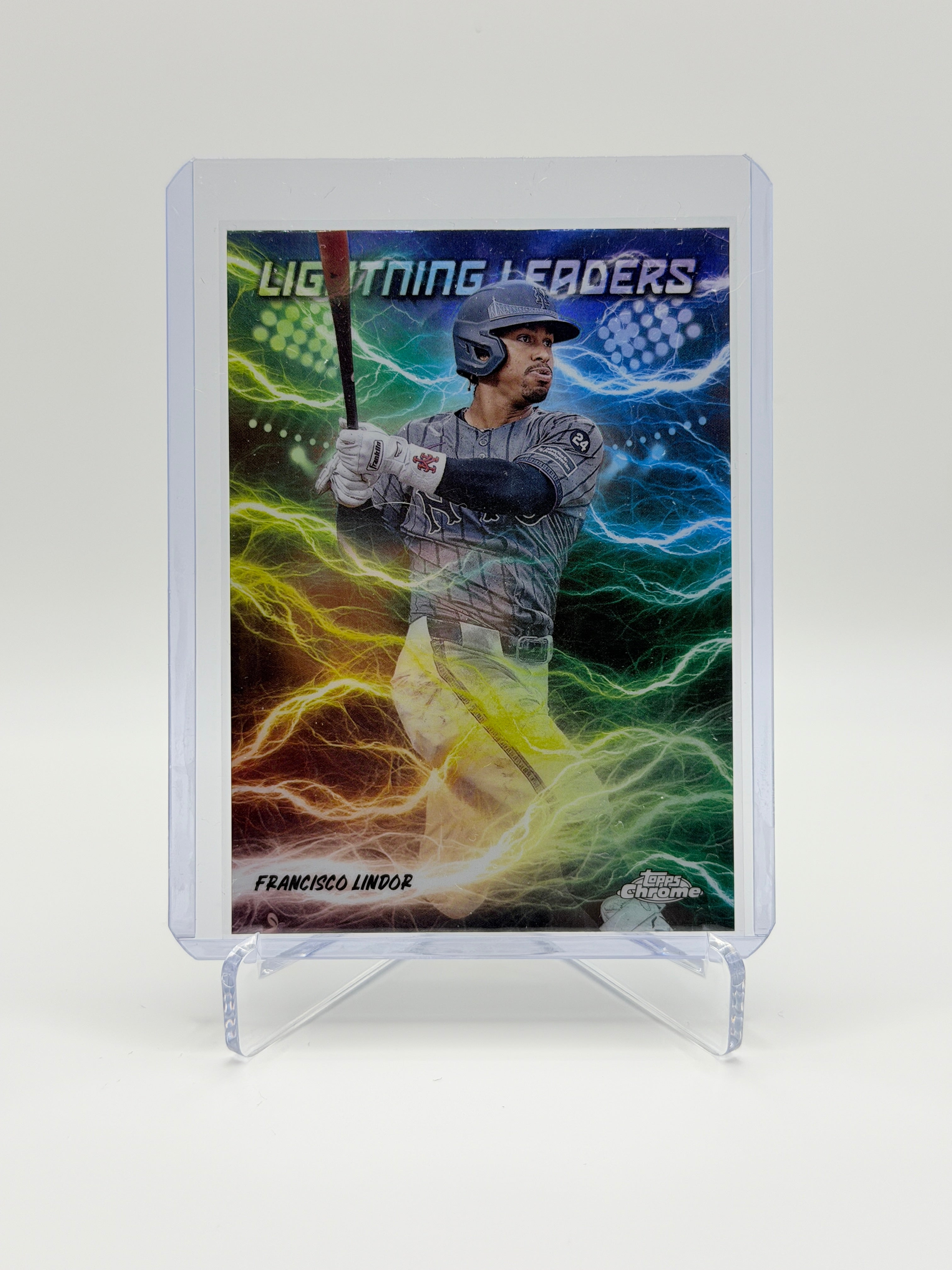 Francisco Lindor Lightning Leaders #LL-7 Topps Chrome 2025