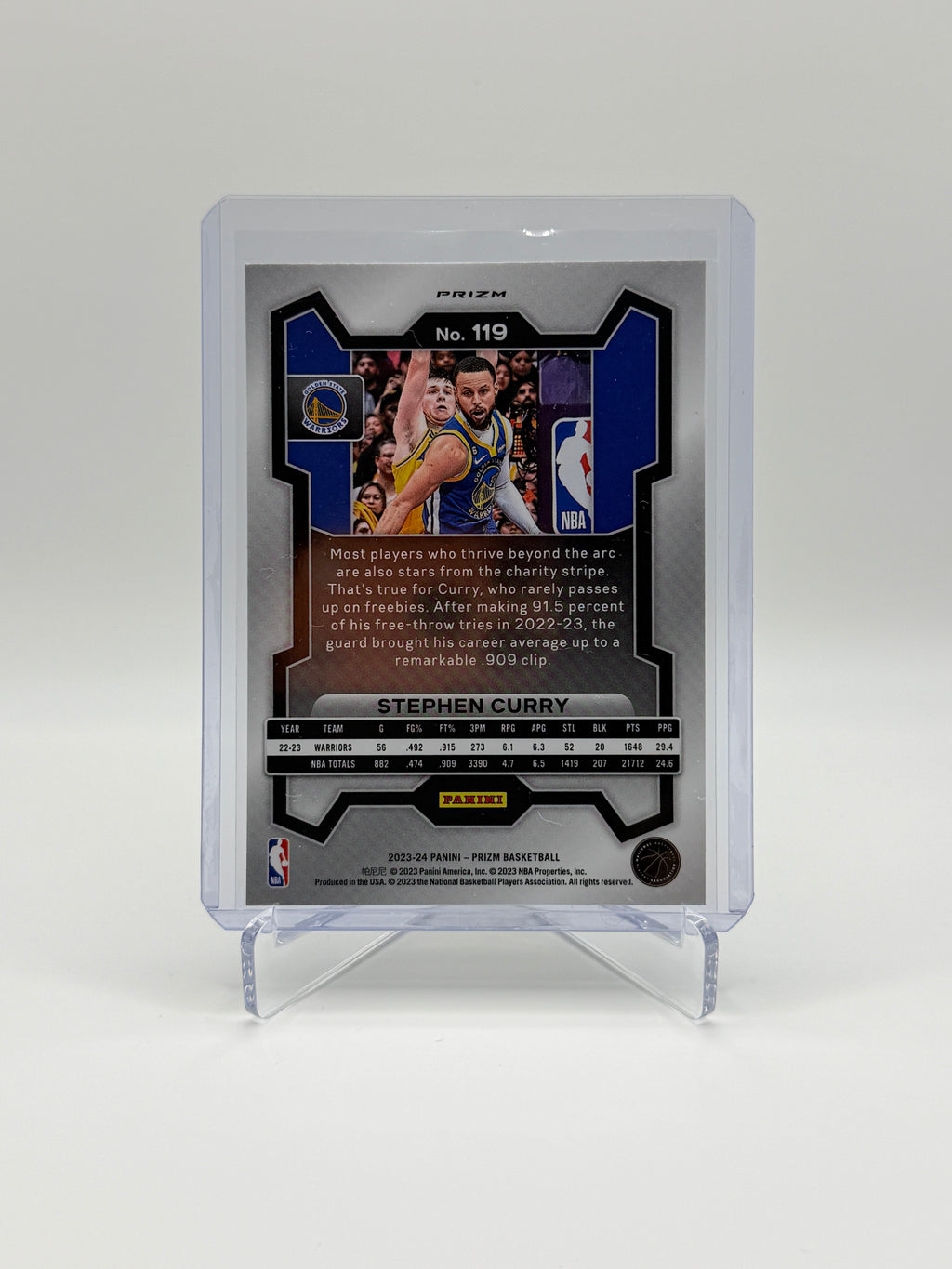 Stephen Curry Silver Prizm #119 Panini Prizm 2023-2024