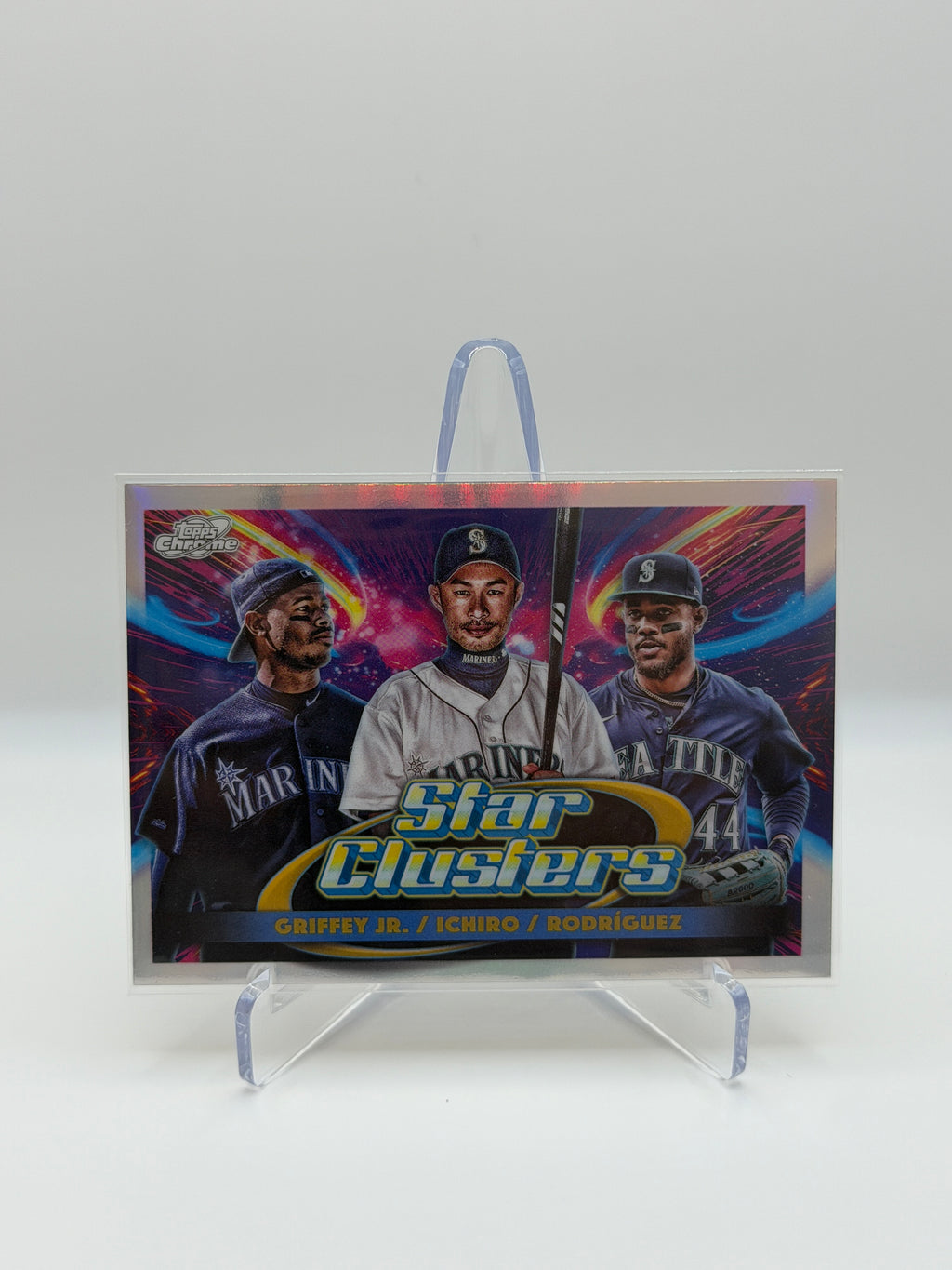 Ken Griffey Jr. - Ichiro- Julio Rodriguez Star Clusters Short Print TSC-3 Topps Chrome Cosmic 2025