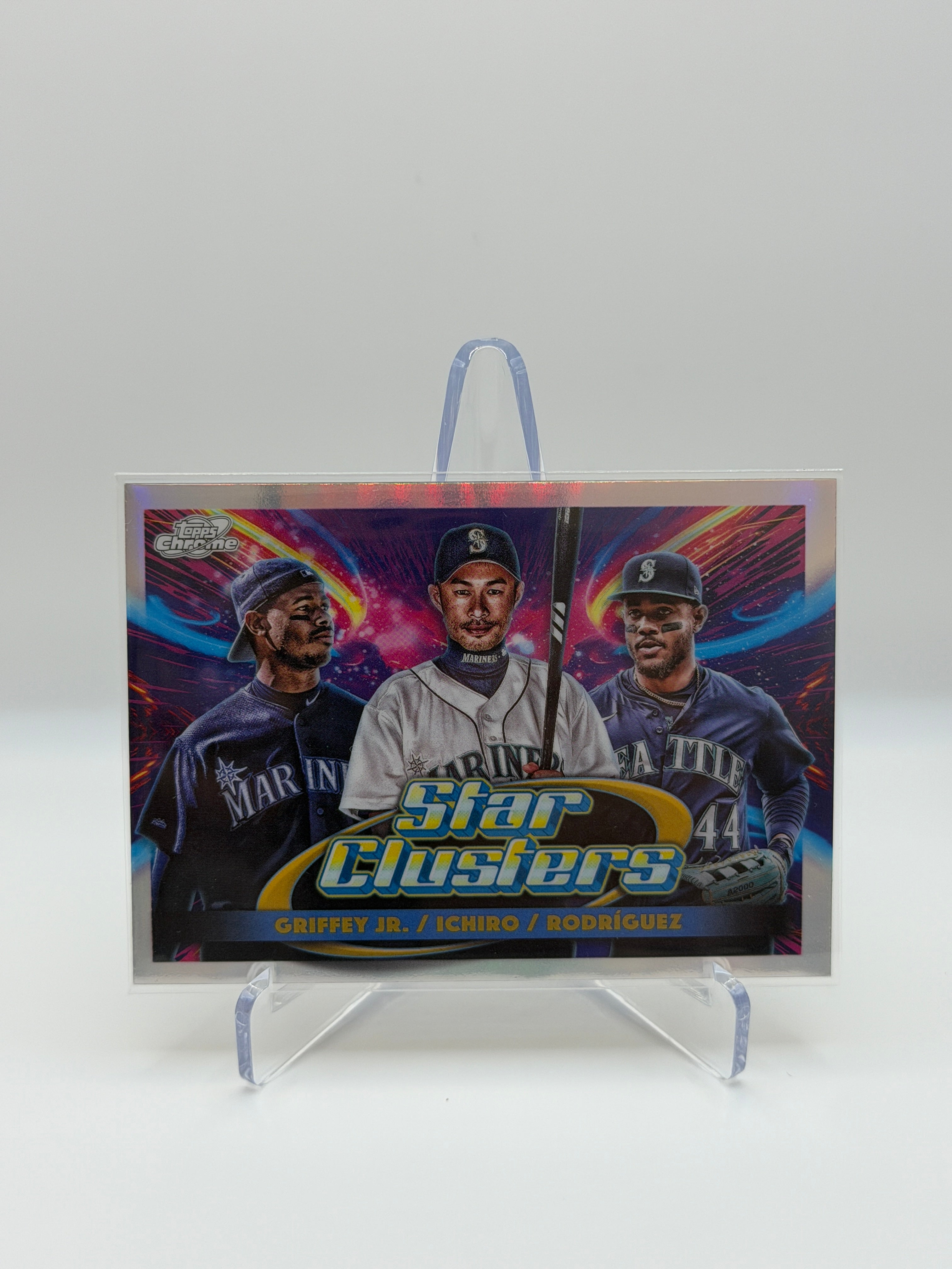 Ken Griffey Jr. - Ichiro- Julio Rodriguez Star Clusters Short Print TSC-3 Topps Chrome Cosmic 2025