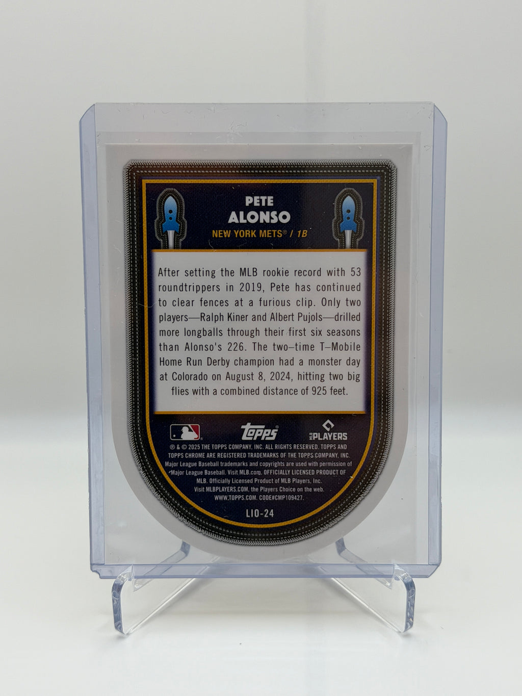 Pete Alonso Launched Orbit Orange /25 LI0-24 Topps Chrome Cosmic 2025