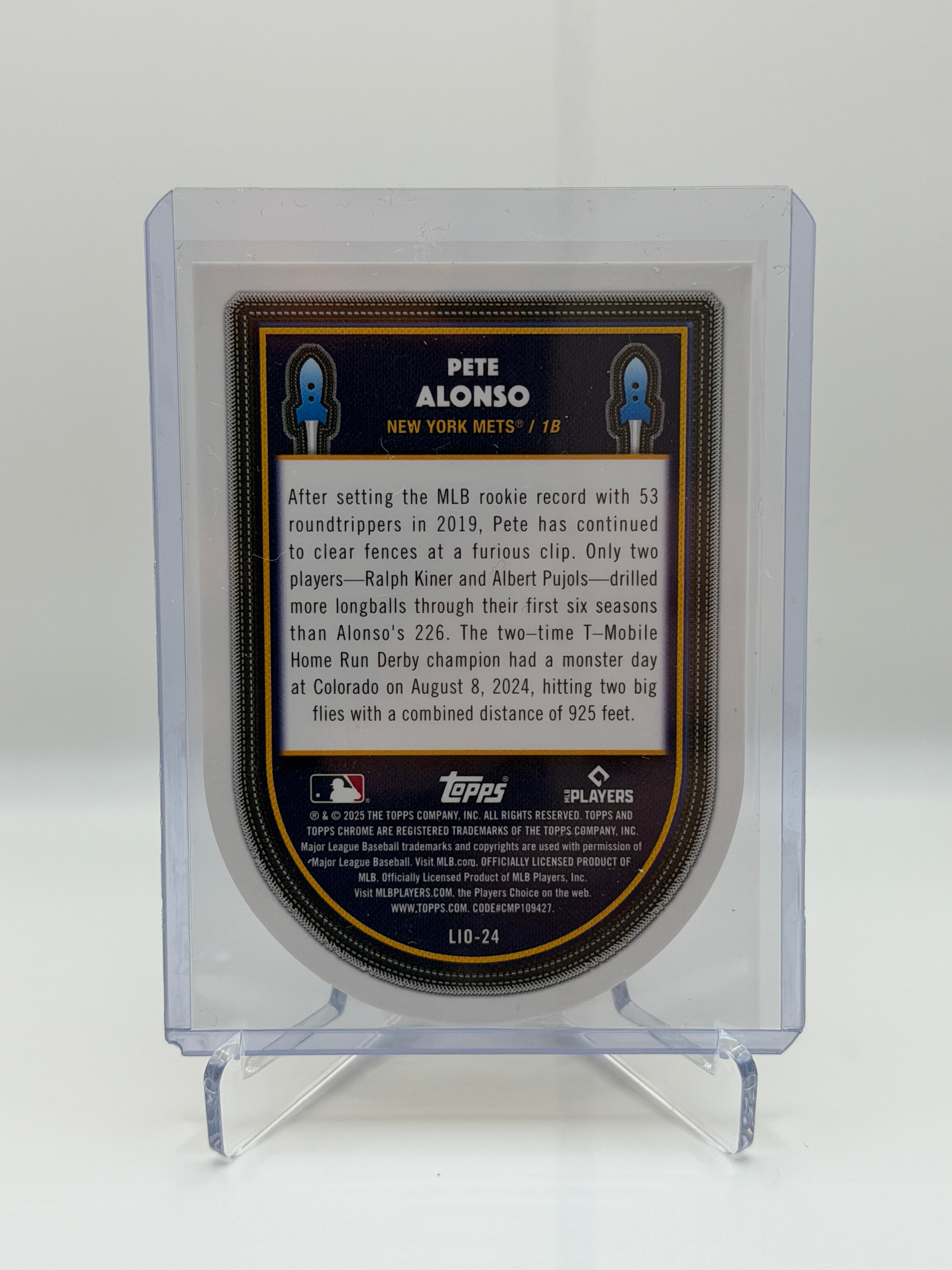 Pete Alonso Launched Orbit Orange /25 LI0-24 Topps Chrome Cosmic 2025