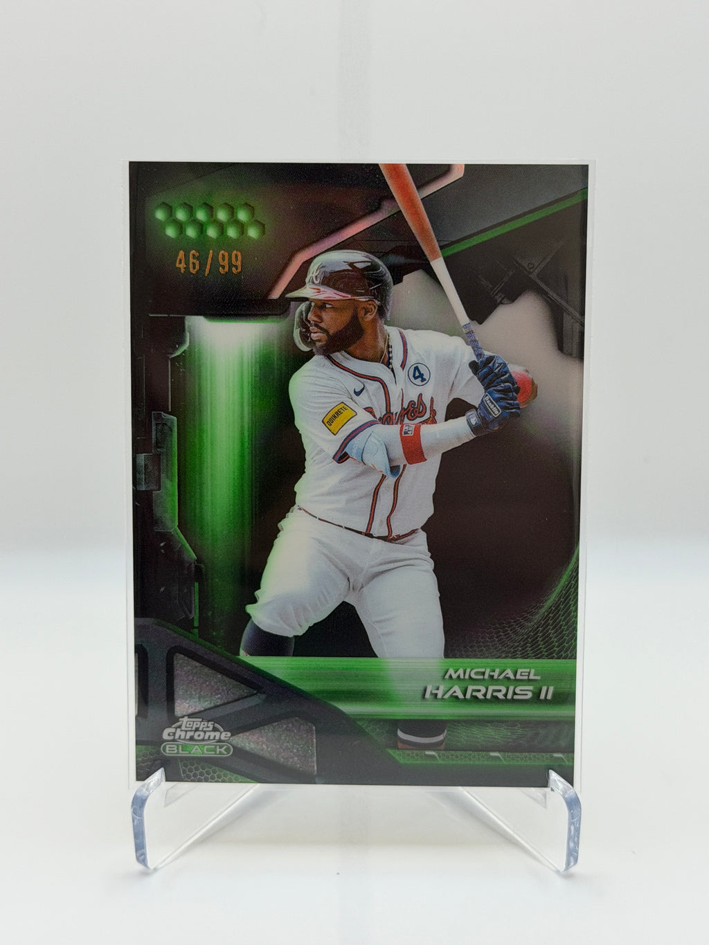 Michael Harris II Green /99 #184 Topps Chrome Black 2026