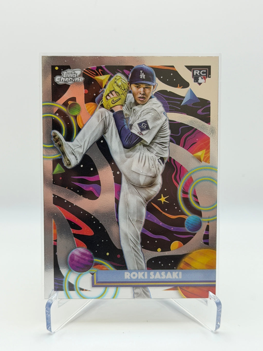 Roki Sasaki RC Base #68 Topps Chrome Cosmic 2025