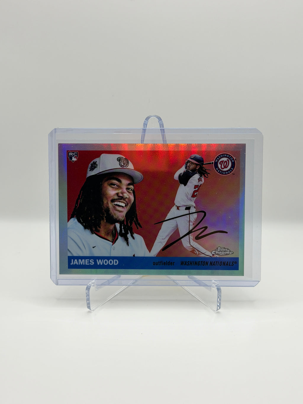 James Wood RC Rare Image Variation SSP 2025 Topps Chrome Platinum Anniversary