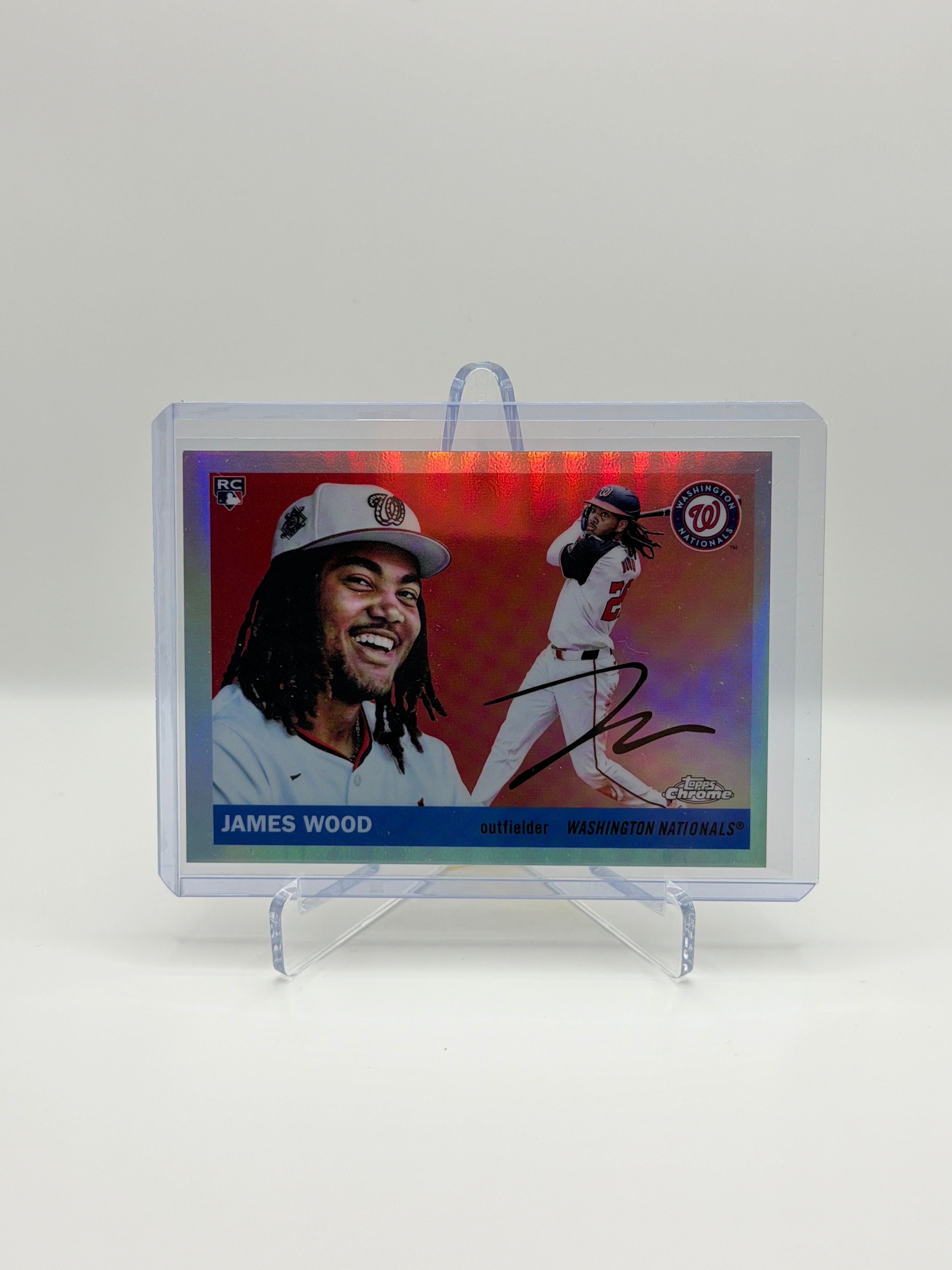 James Wood RC Rare Image Variation SSP 2025 Topps Chrome Platinum Anniversary