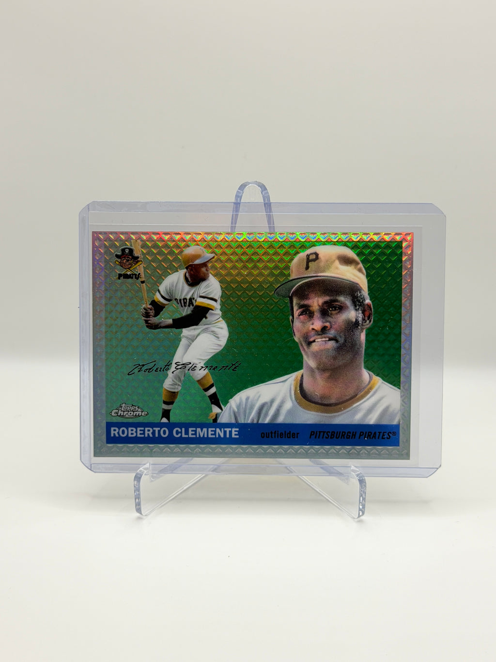 Roberto Clemente /55 2025 Topps Chrome Platinum Diamond Edge HOF