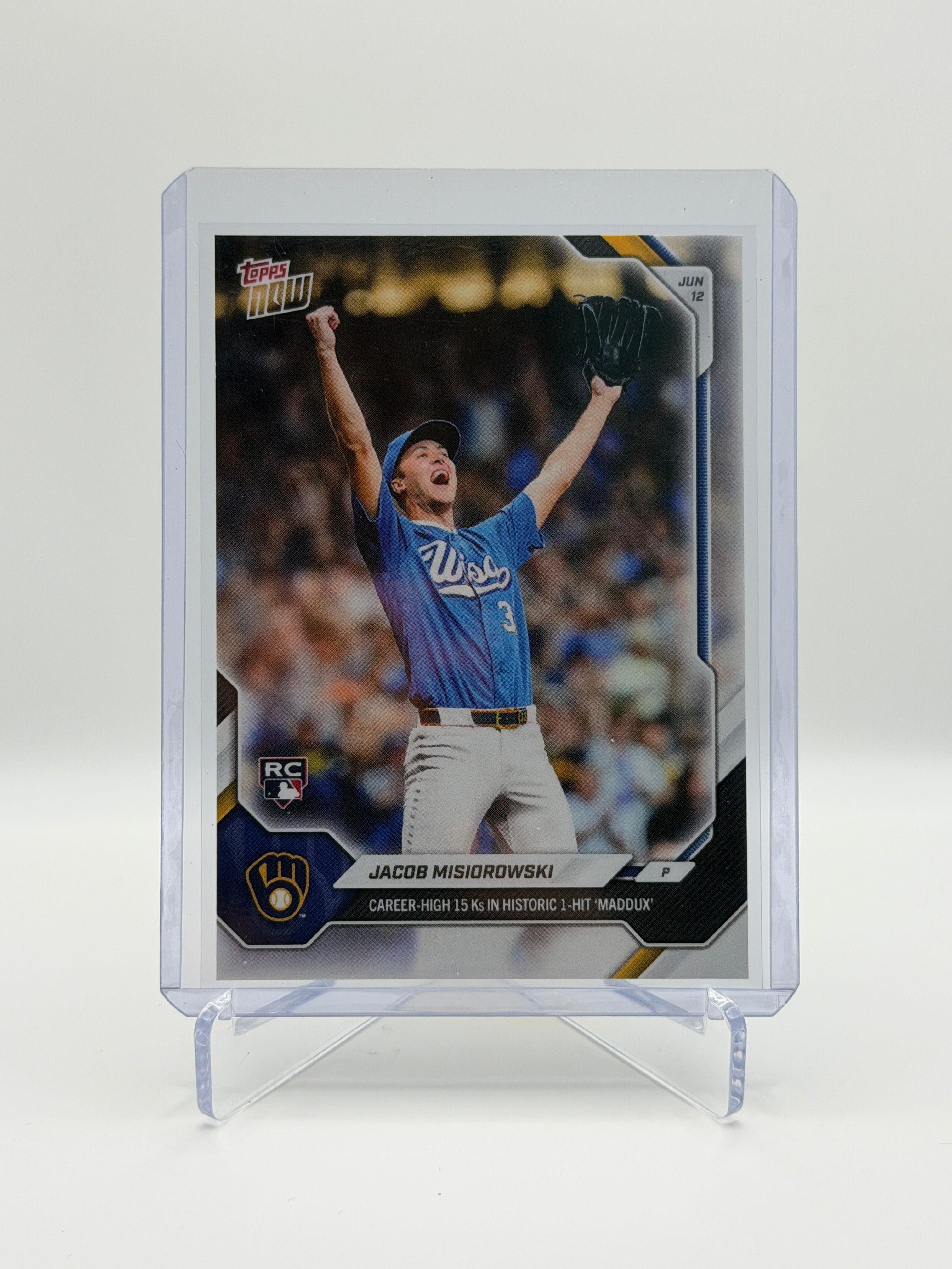 Jacob Misiorowski RC Historic 1-Hit Maddux 2026 Topps Now