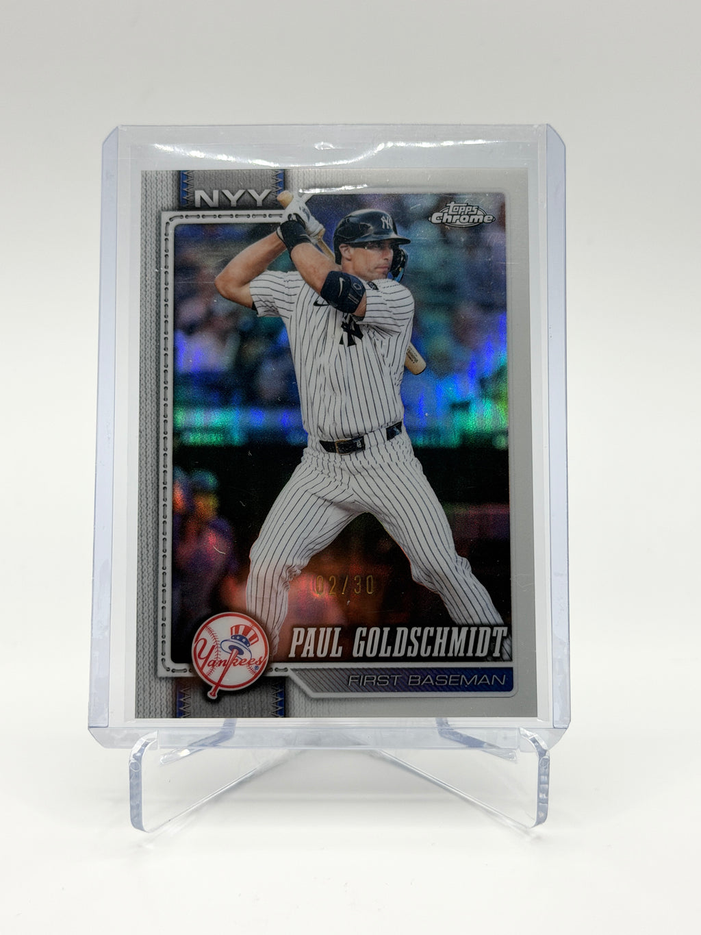 Paul Goldschmidt White Refractor /30 #275 Topps Chrome 2026