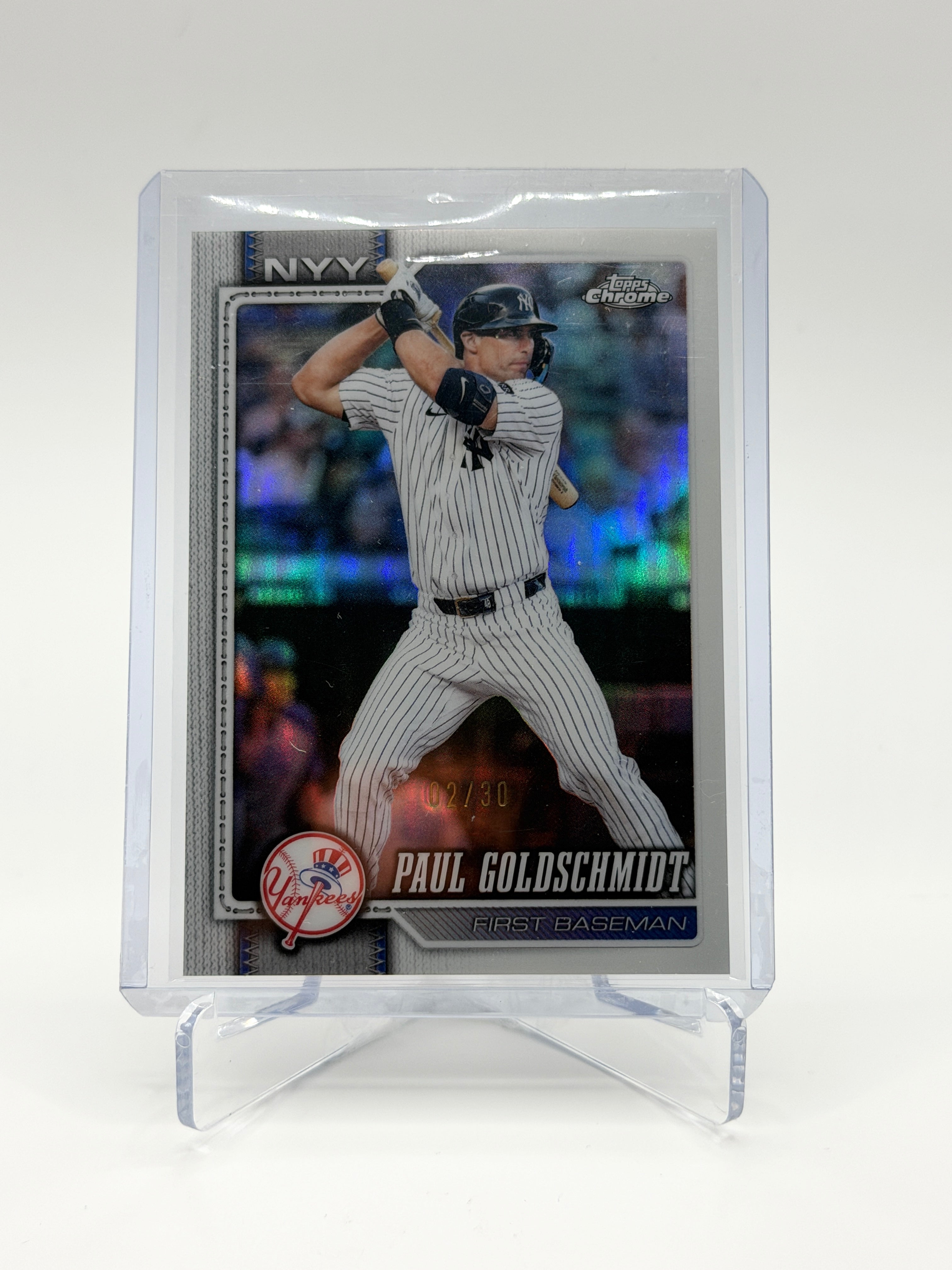 Paul Goldschmidt White Refractor /30 #275 Topps Chrome 2026