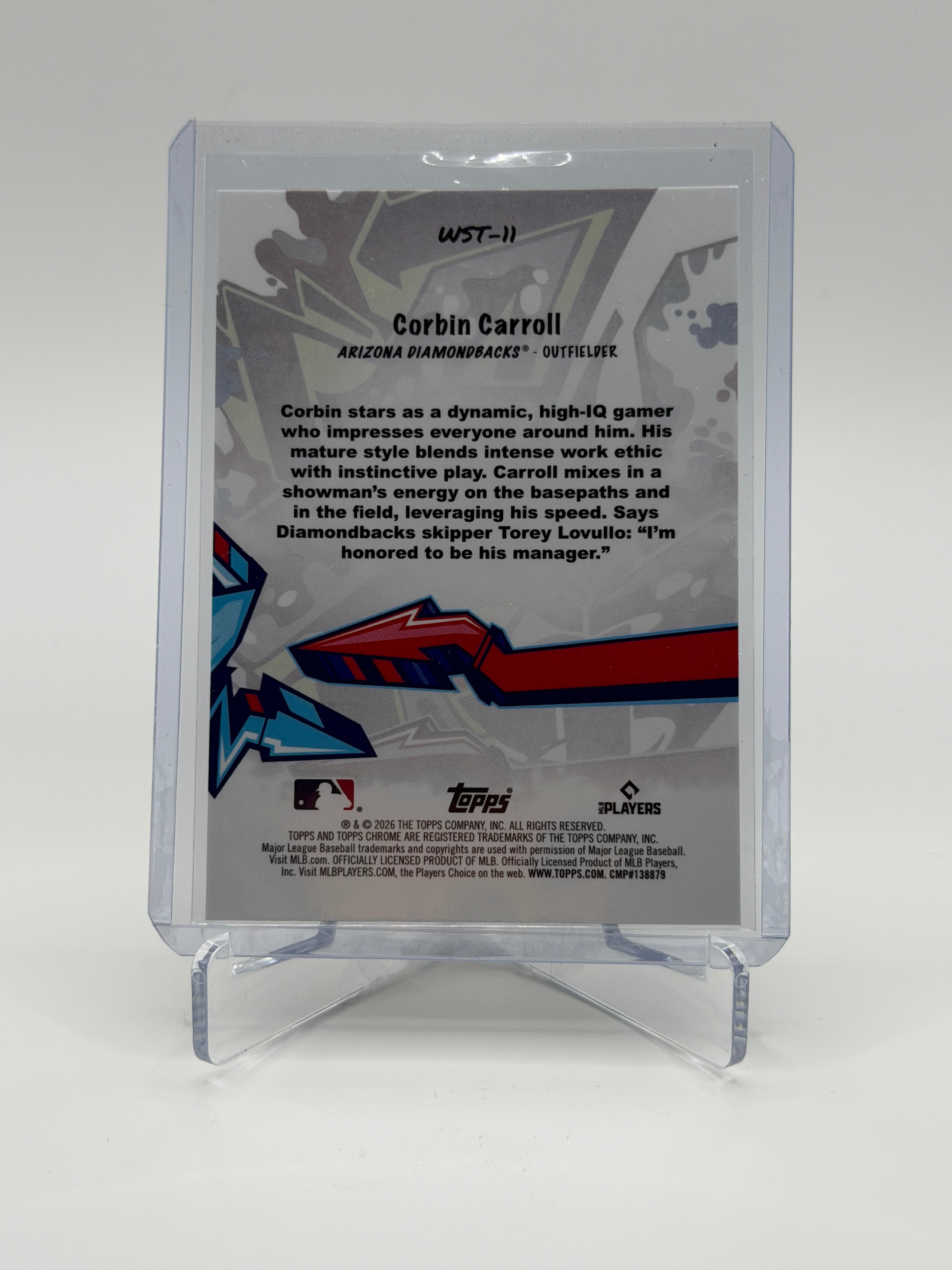 Corbin Carrol Wild Style Refractor Insert WST-11 Topps Chrome 2026